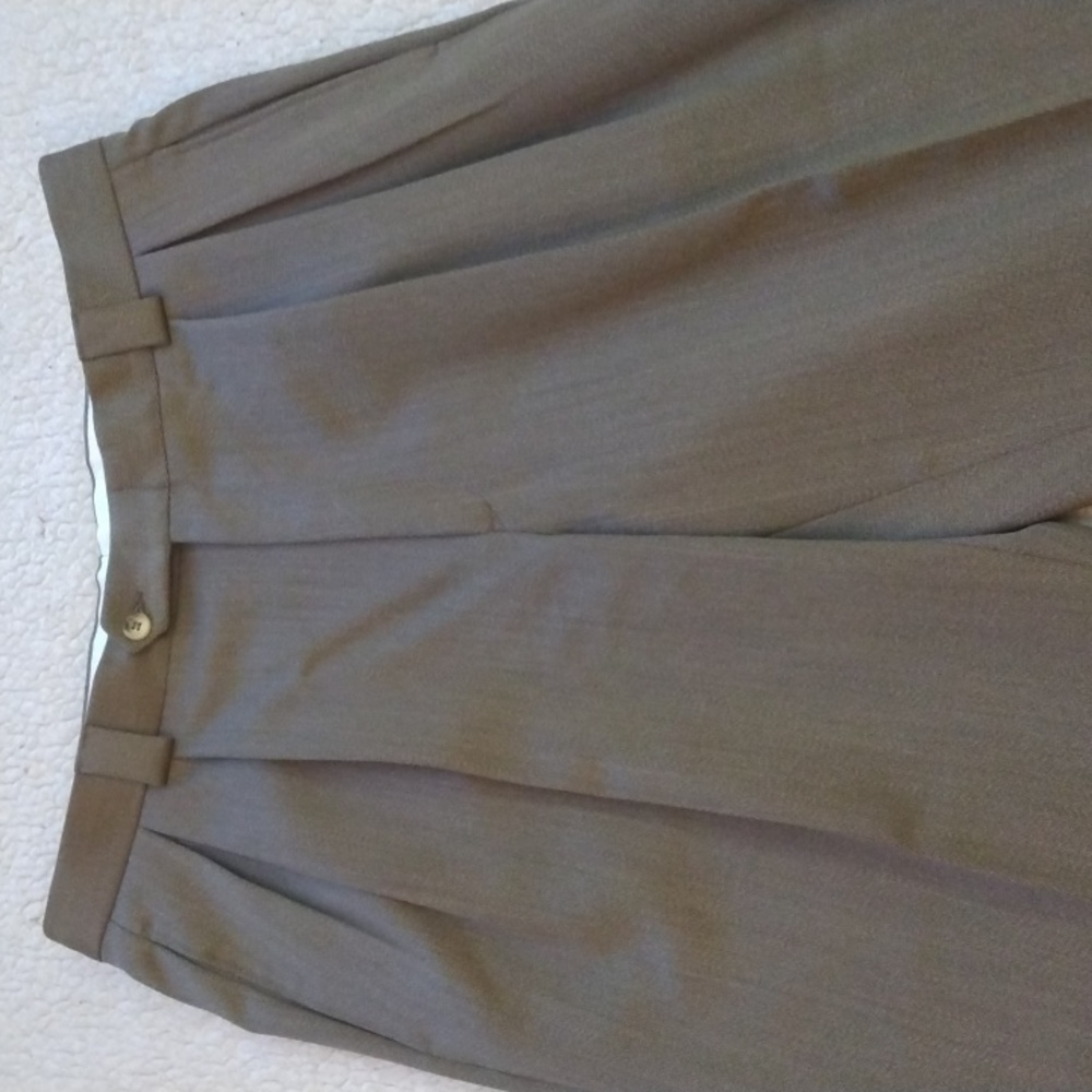 NWT Mark Shale Light Brown Wool Dress Pants  36 - 34 - Picture 2 of 13